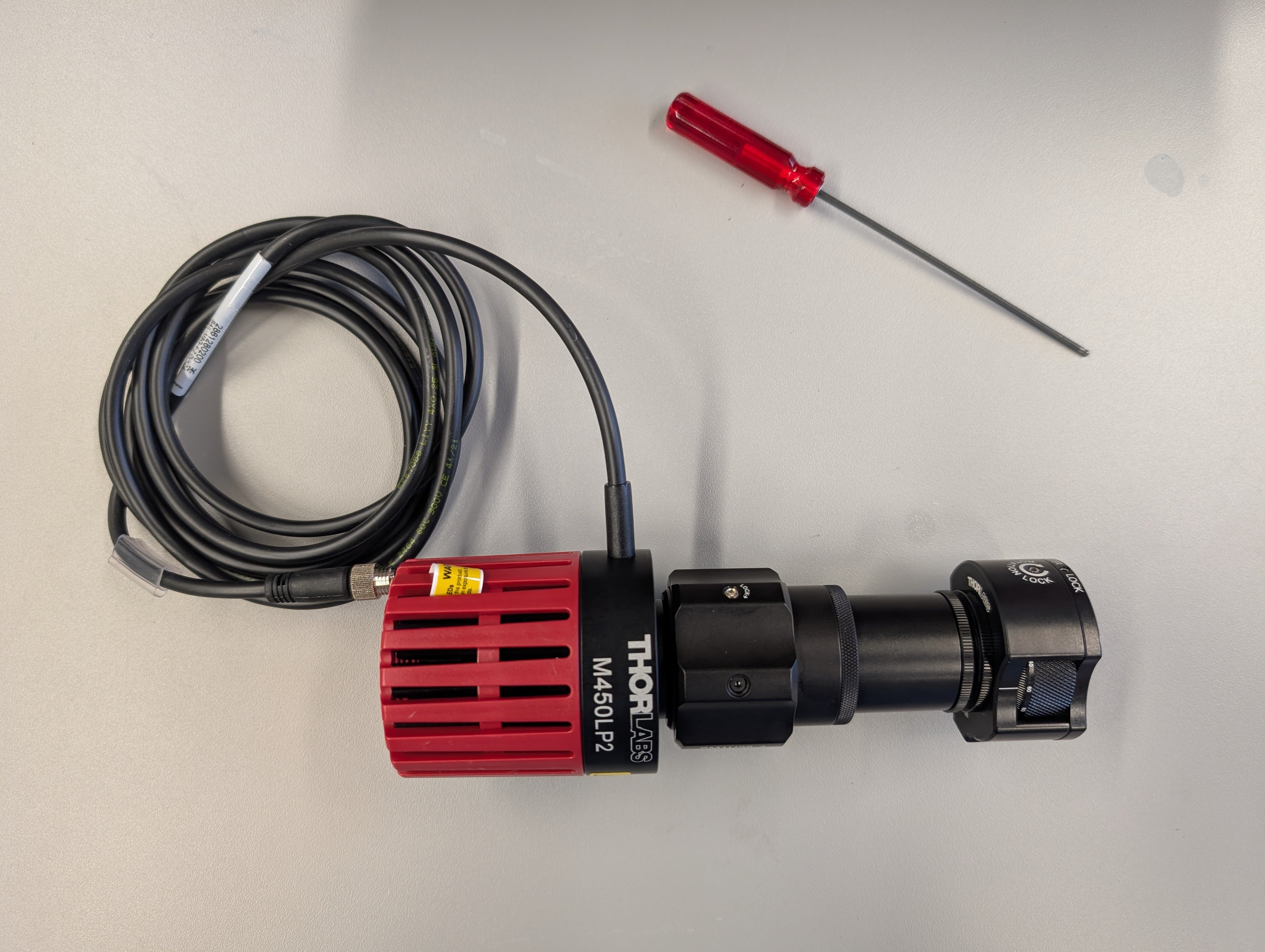 The finished LED illuminator.